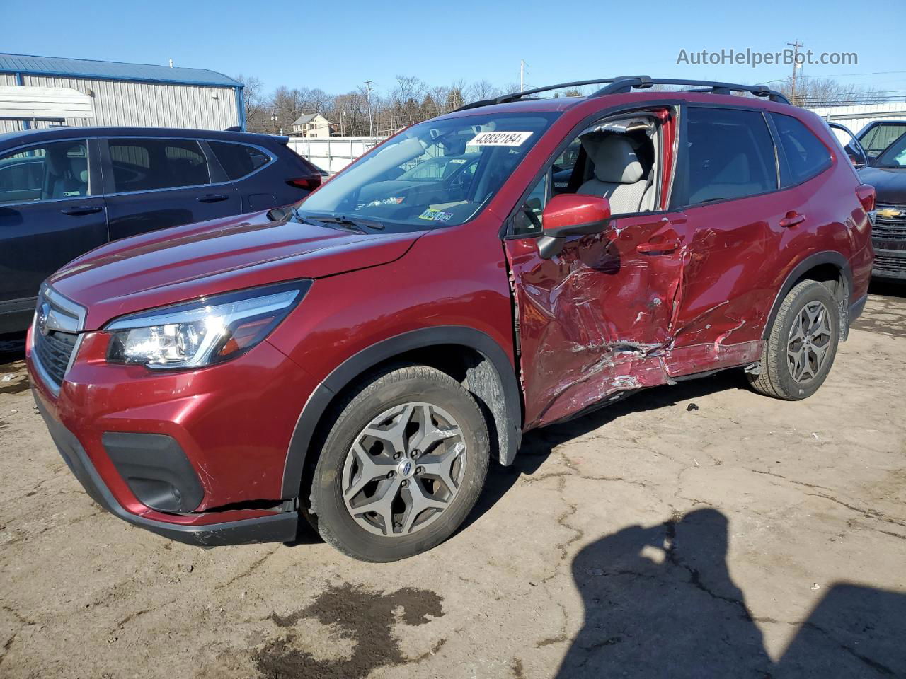 2019 Subaru Forester Premium Red vin: JF2SKAGC4KH437093