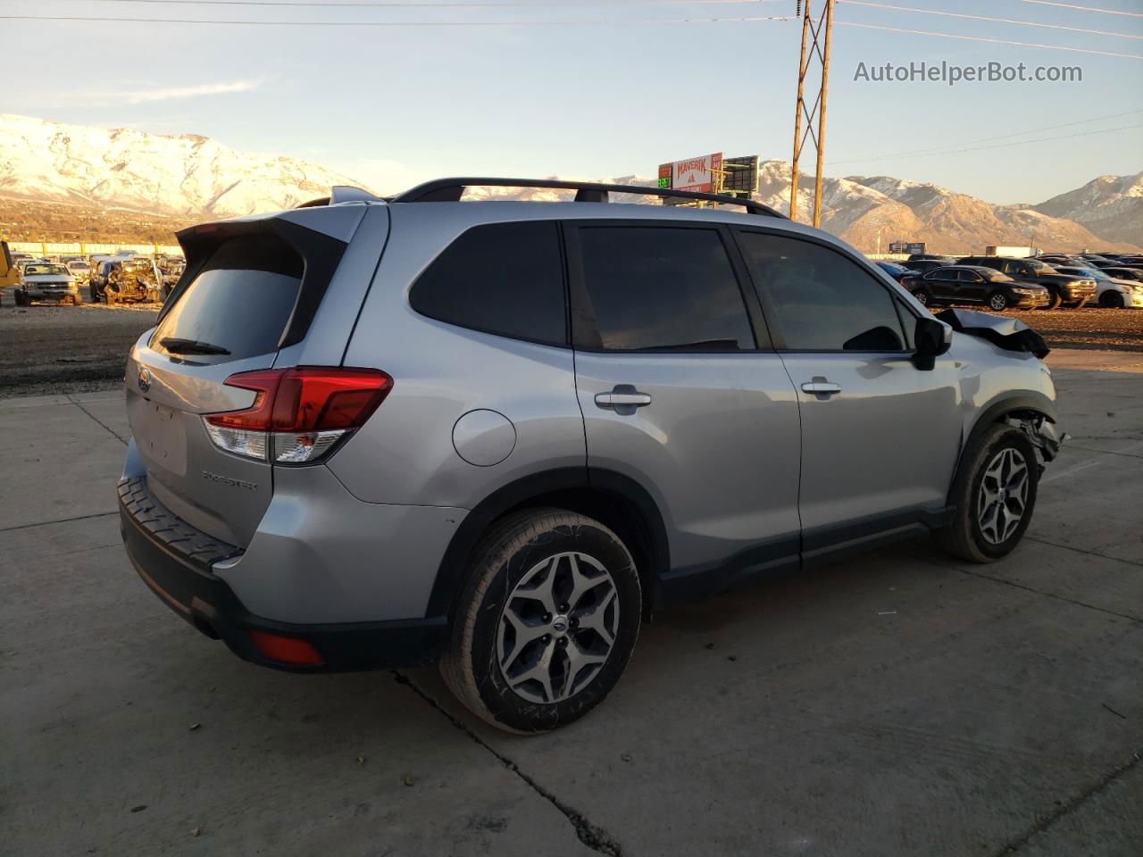 2019 Subaru Forester Premium Серебряный vin: JF2SKAGC5KH461841