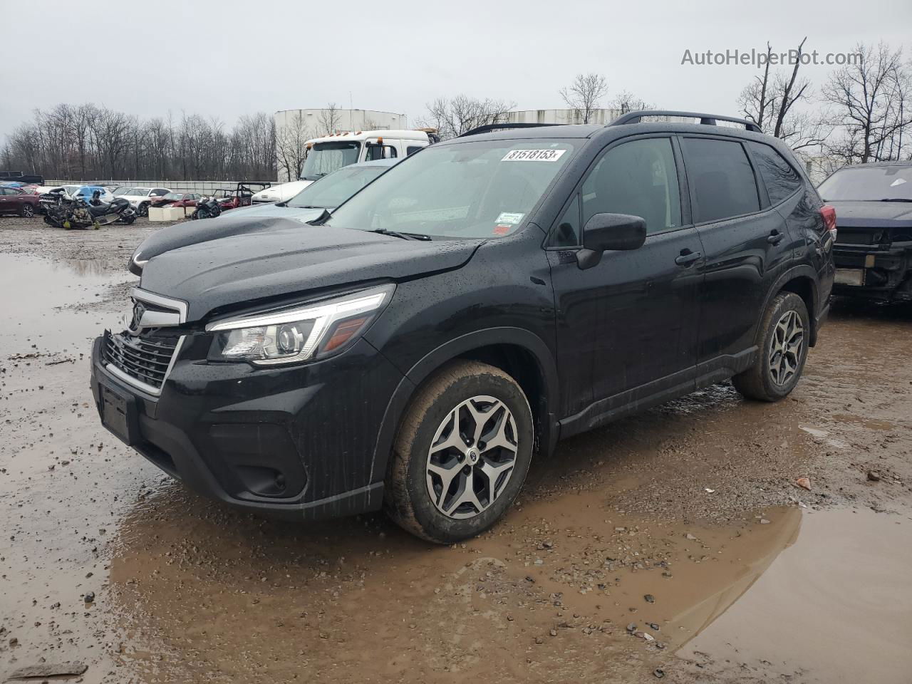 2019 Subaru Forester Premium Черный vin: JF2SKAGC5KH545819