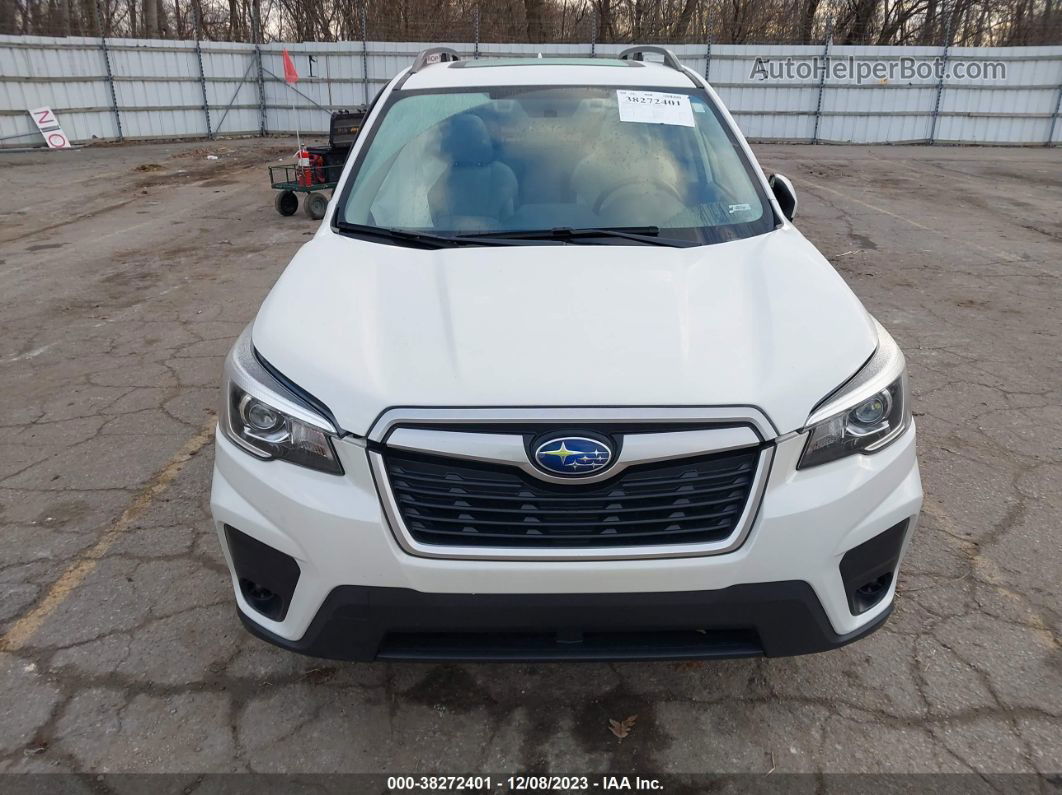 2019 Subaru Forester Premium White vin: JF2SKAGC5KH575435