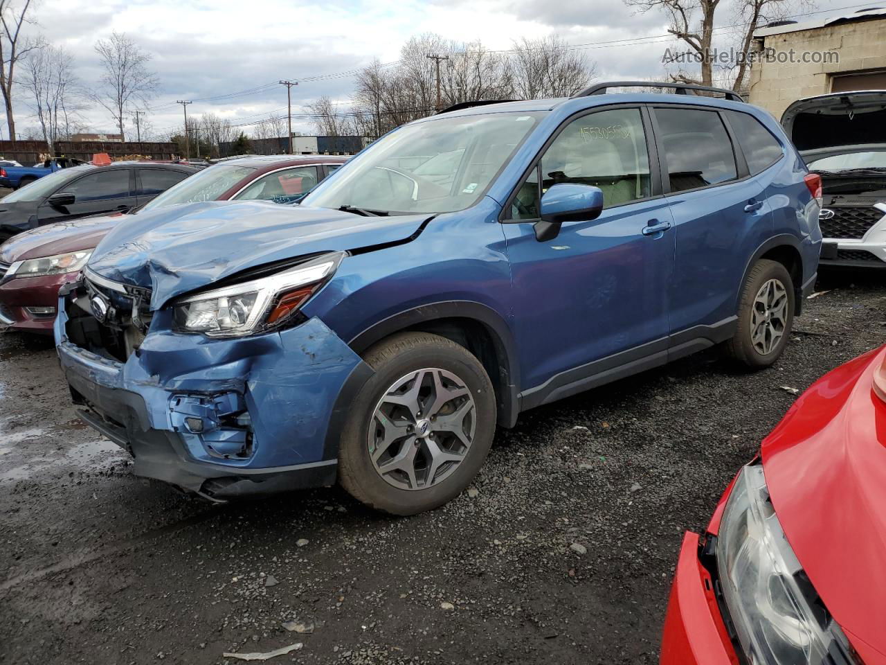 2019 Subaru Forester Premium Blue vin: JF2SKAGC6KH570342