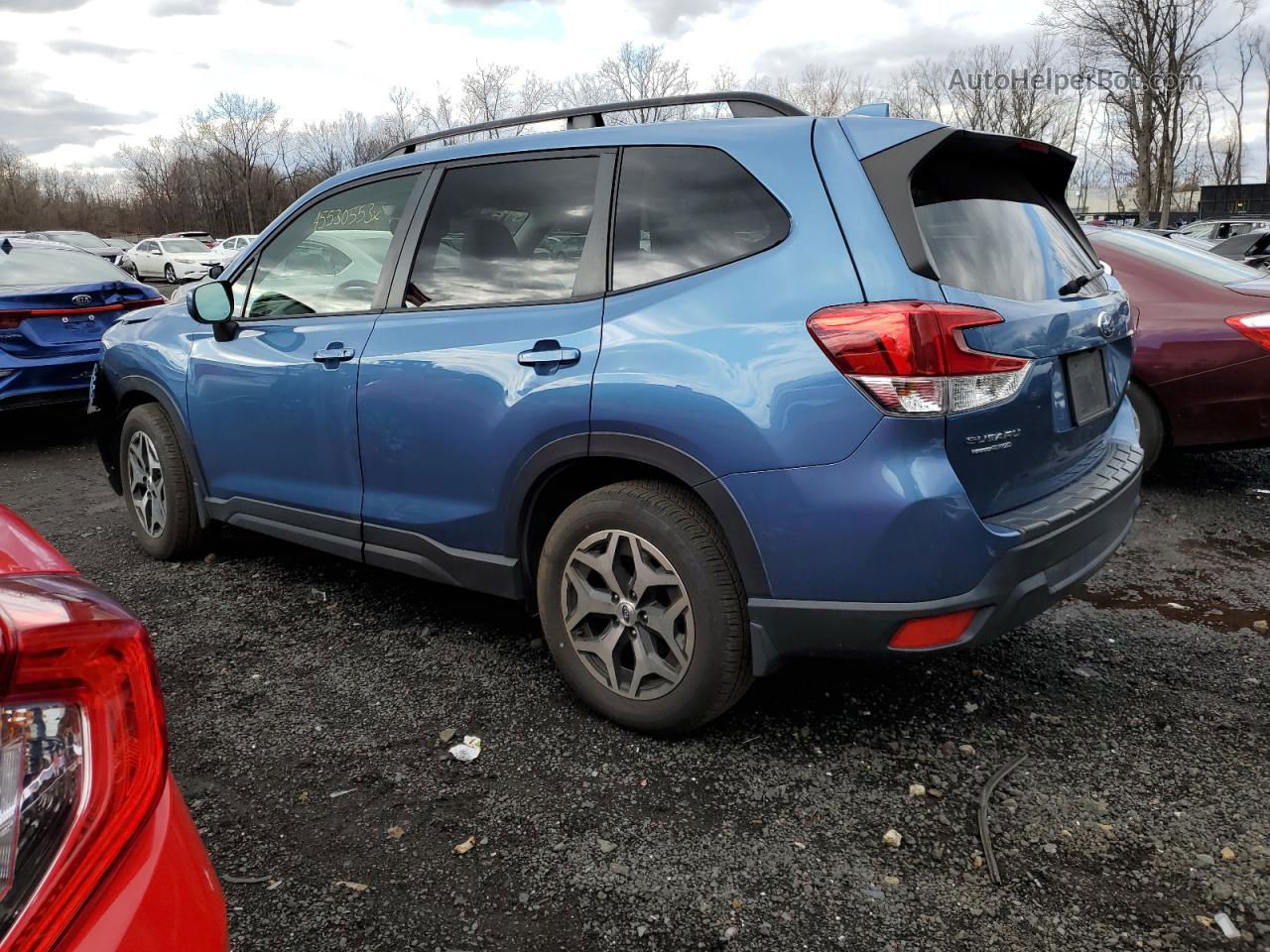 2019 Subaru Forester Premium Blue vin: JF2SKAGC6KH570342