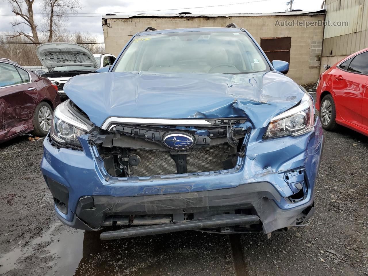 2019 Subaru Forester Premium Blue vin: JF2SKAGC6KH570342