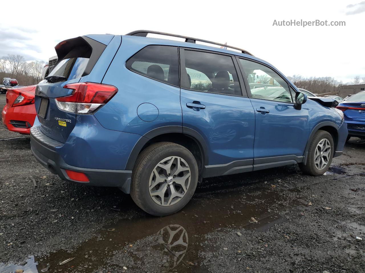 2019 Subaru Forester Premium Blue vin: JF2SKAGC6KH570342