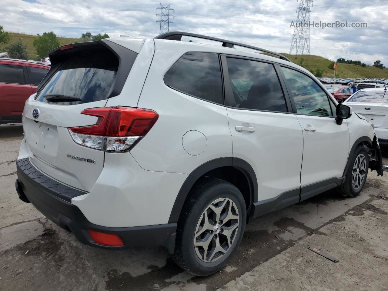 2020 Subaru Forester Premium White vin: JF2SKAGC6LH463907