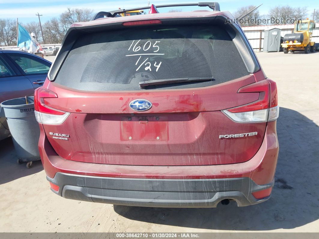 2019 Subaru Forester Premium Red vin: JF2SKAGC7KH508769