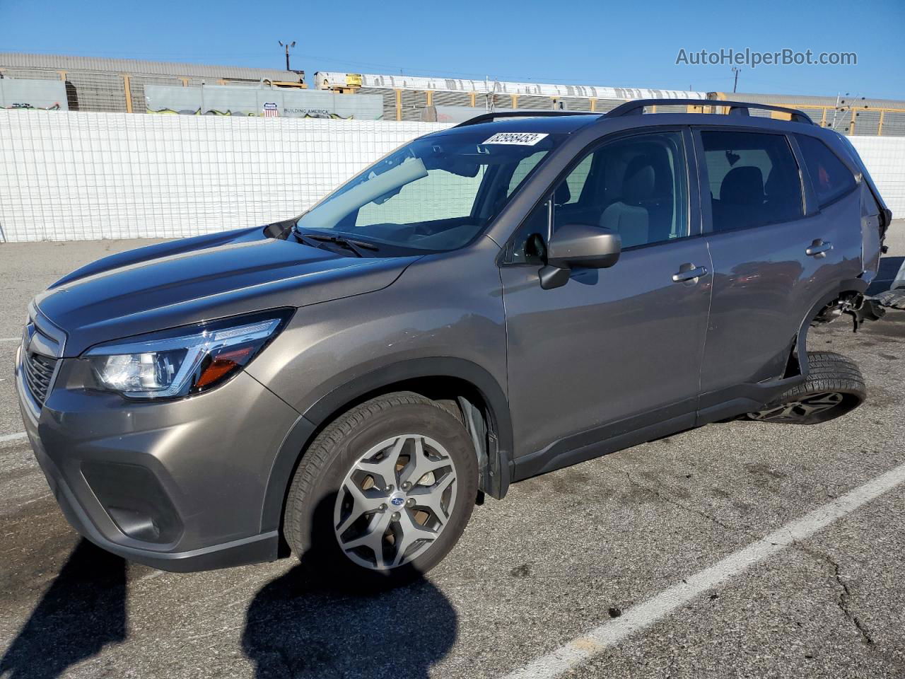 2019 Subaru Forester Premium Угольный vin: JF2SKAGC7KH519965