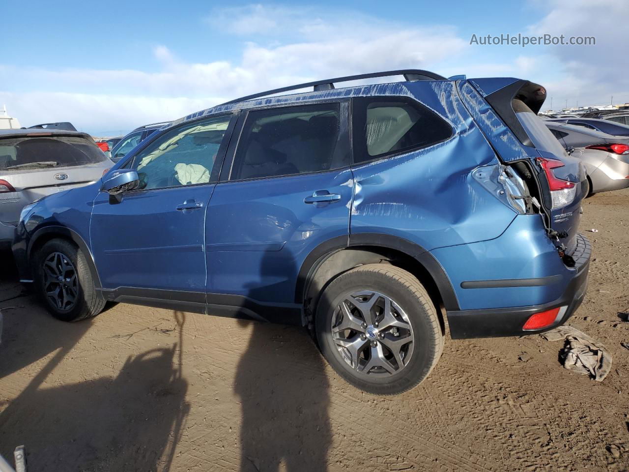 2019 Subaru Forester Premium Blue vin: JF2SKAGC7KH553033