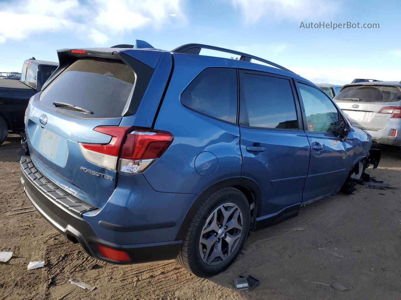 2019 Subaru Forester Premium Blue vin: JF2SKAGC7KH553033