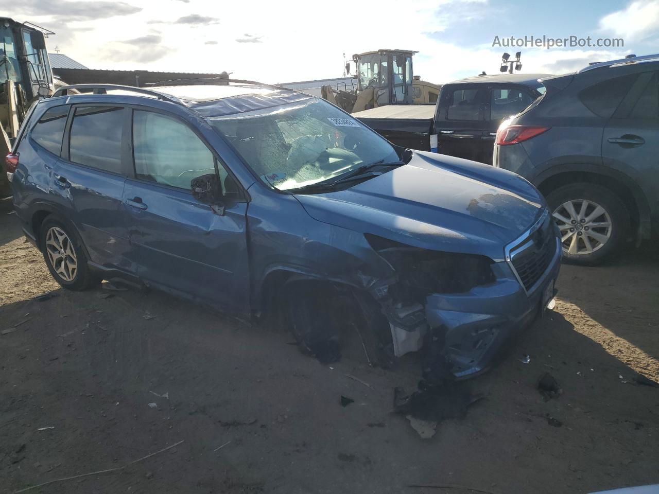 2019 Subaru Forester Premium Blue vin: JF2SKAGC7KH553033