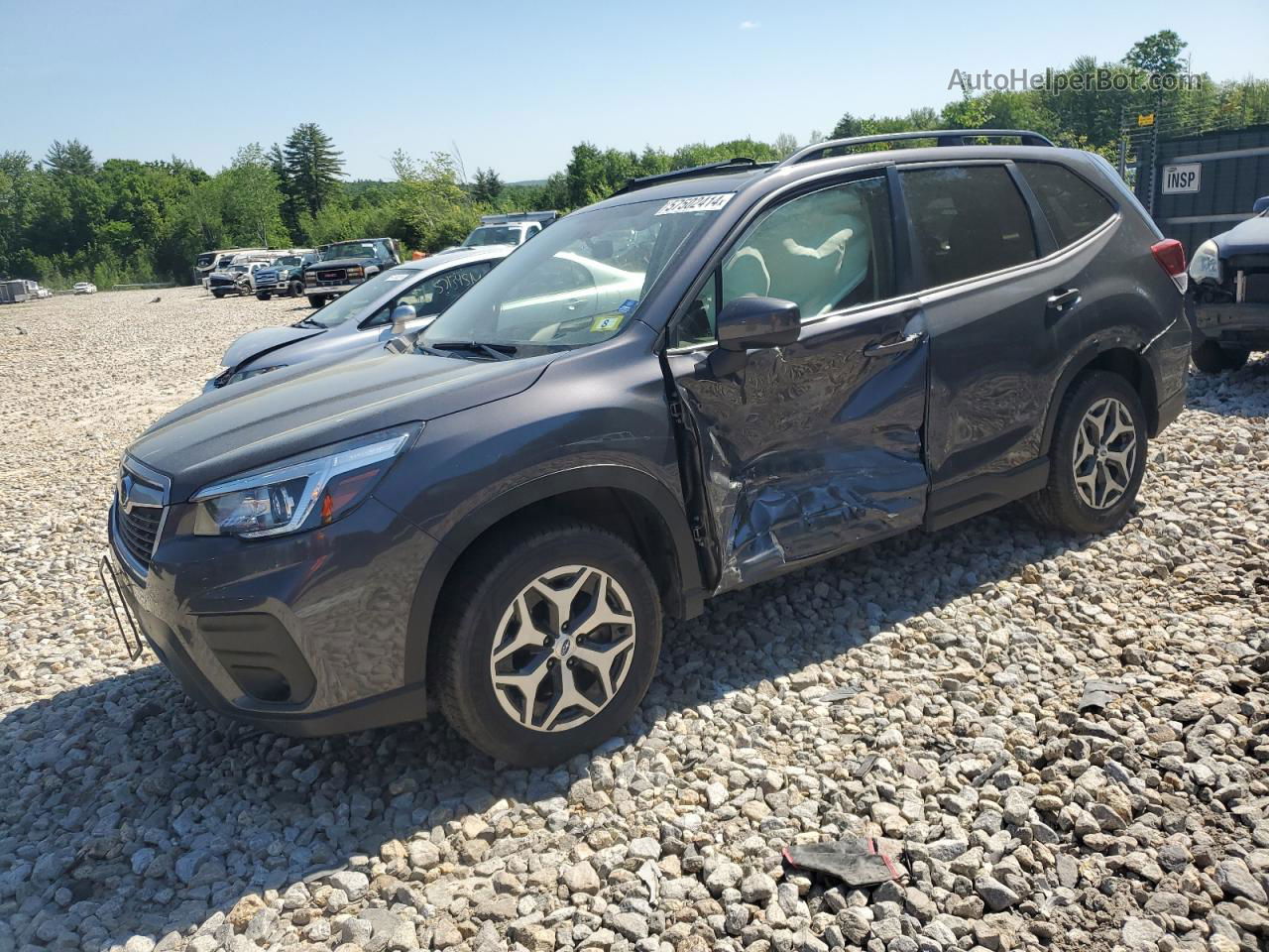 2020 Subaru Forester Premium Gray vin: JF2SKAGC7LH415333