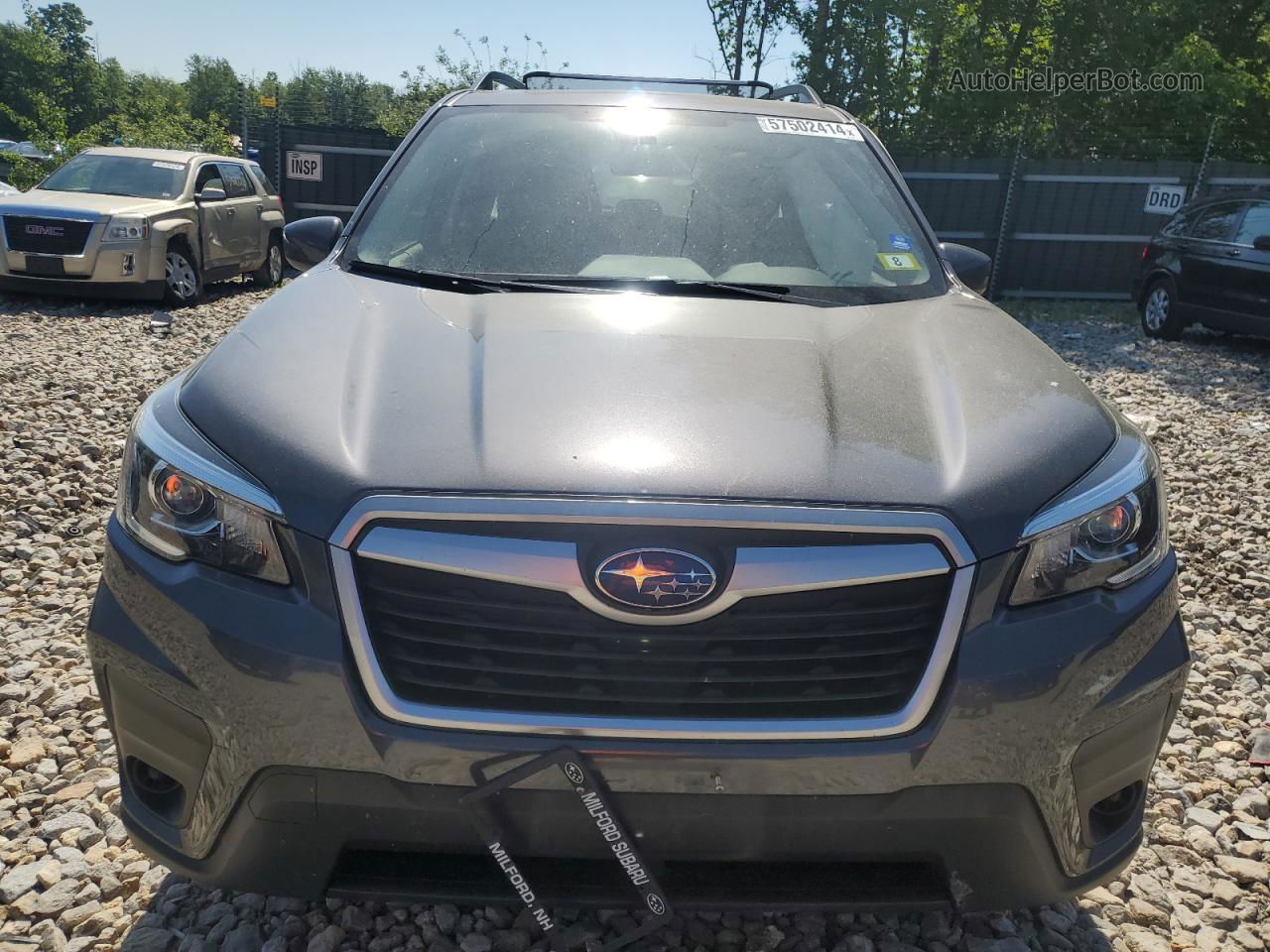 2020 Subaru Forester Premium Gray vin: JF2SKAGC7LH415333