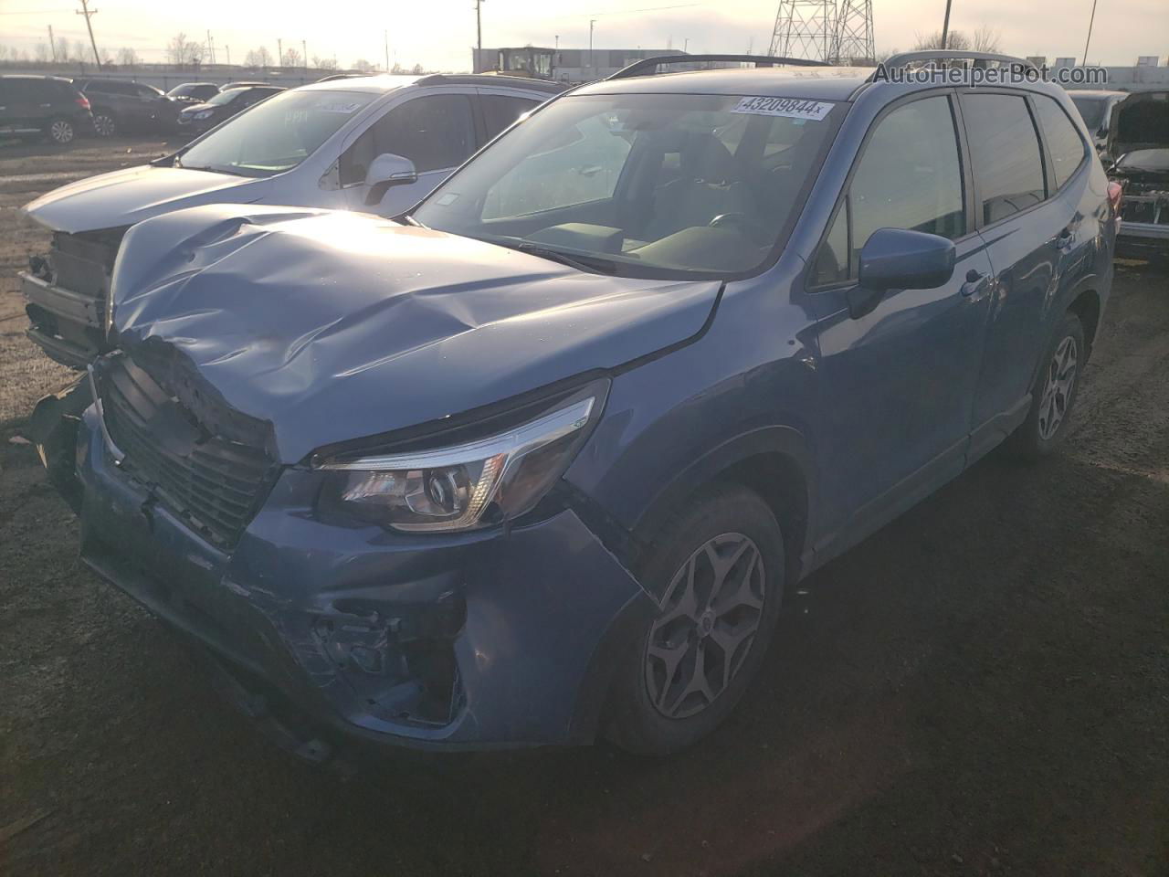 2019 Subaru Forester Premium Blue vin: JF2SKAGC8KH422256