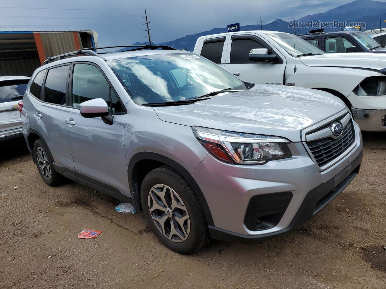 2019 Subaru Forester Premium Серебряный vin: JF2SKAGC8KH464586