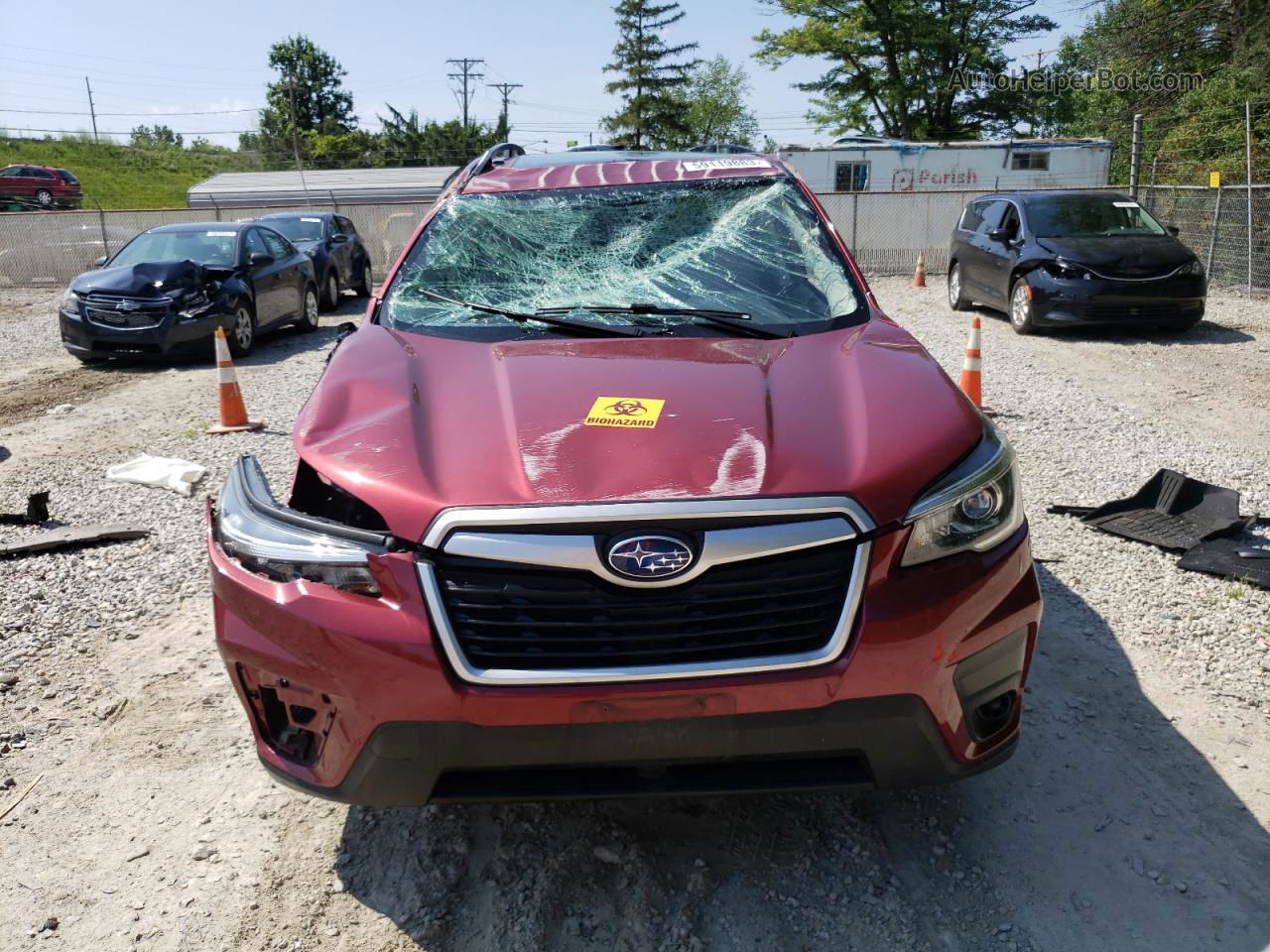 2019 Subaru Forester Premium Red vin: JF2SKAGC8KH538105