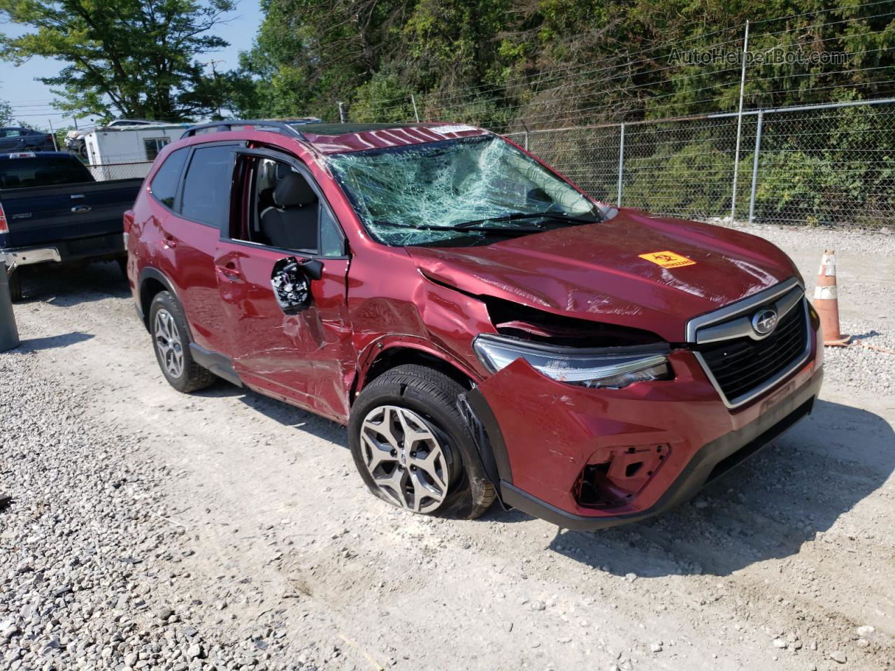 2019 Subaru Forester Premium Red vin: JF2SKAGC8KH538105