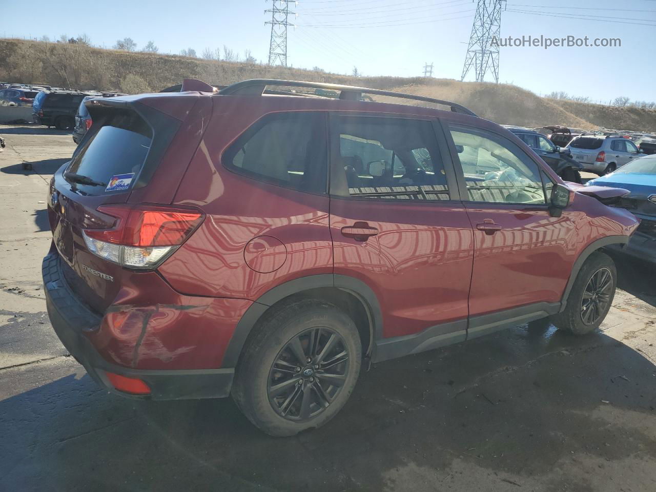 2020 Subaru Forester Premium Burgundy vin: JF2SKAGC8LH491725