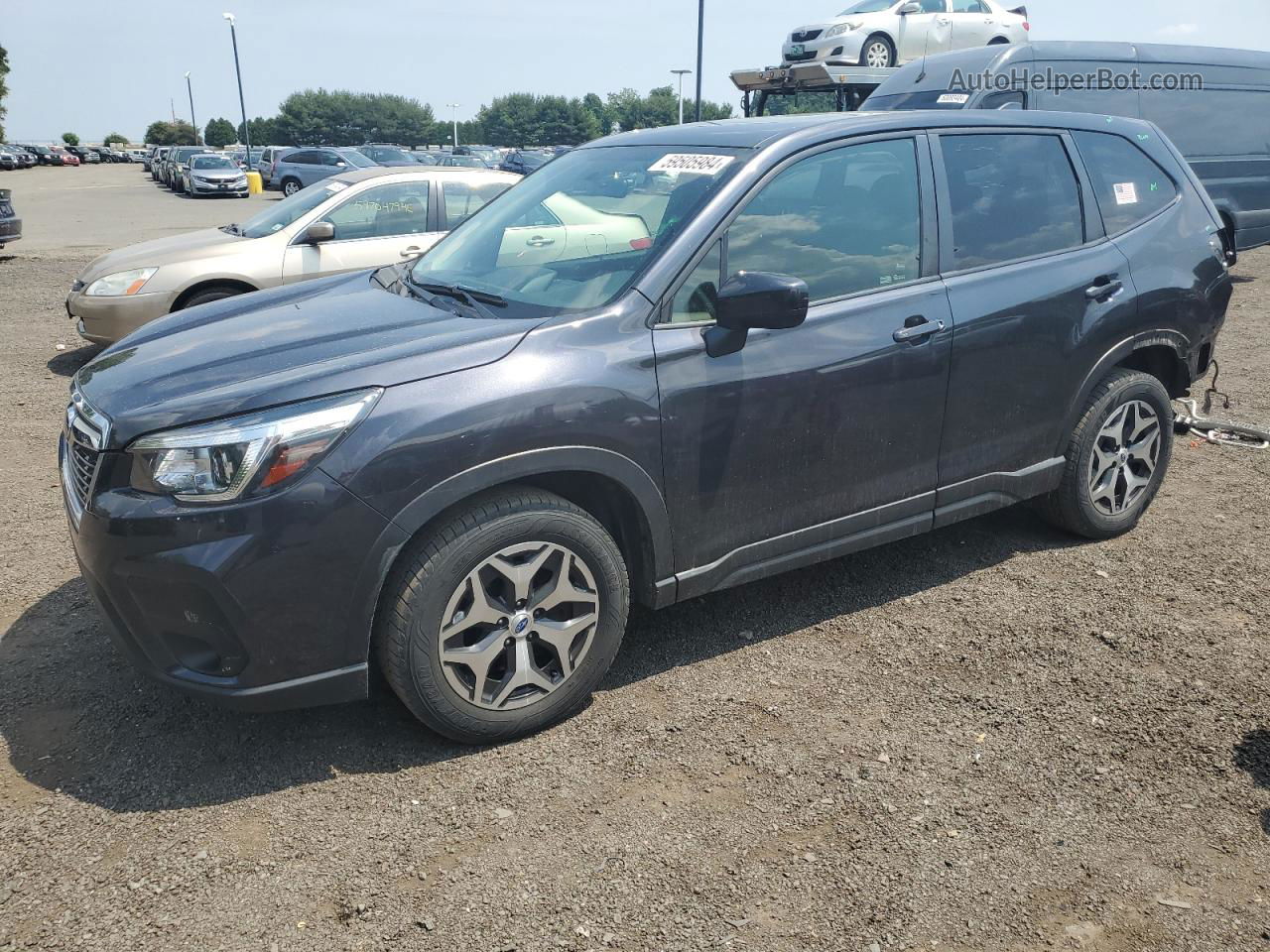 2019 Subaru Forester Premium Серый vin: JF2SKAGC9KH507591