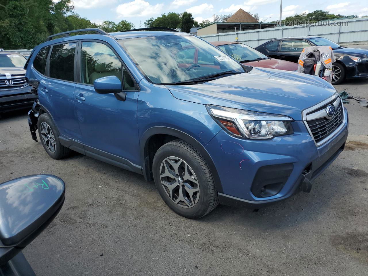 2020 Subaru Forester Premium Blue vin: JF2SKAJC0LH522667