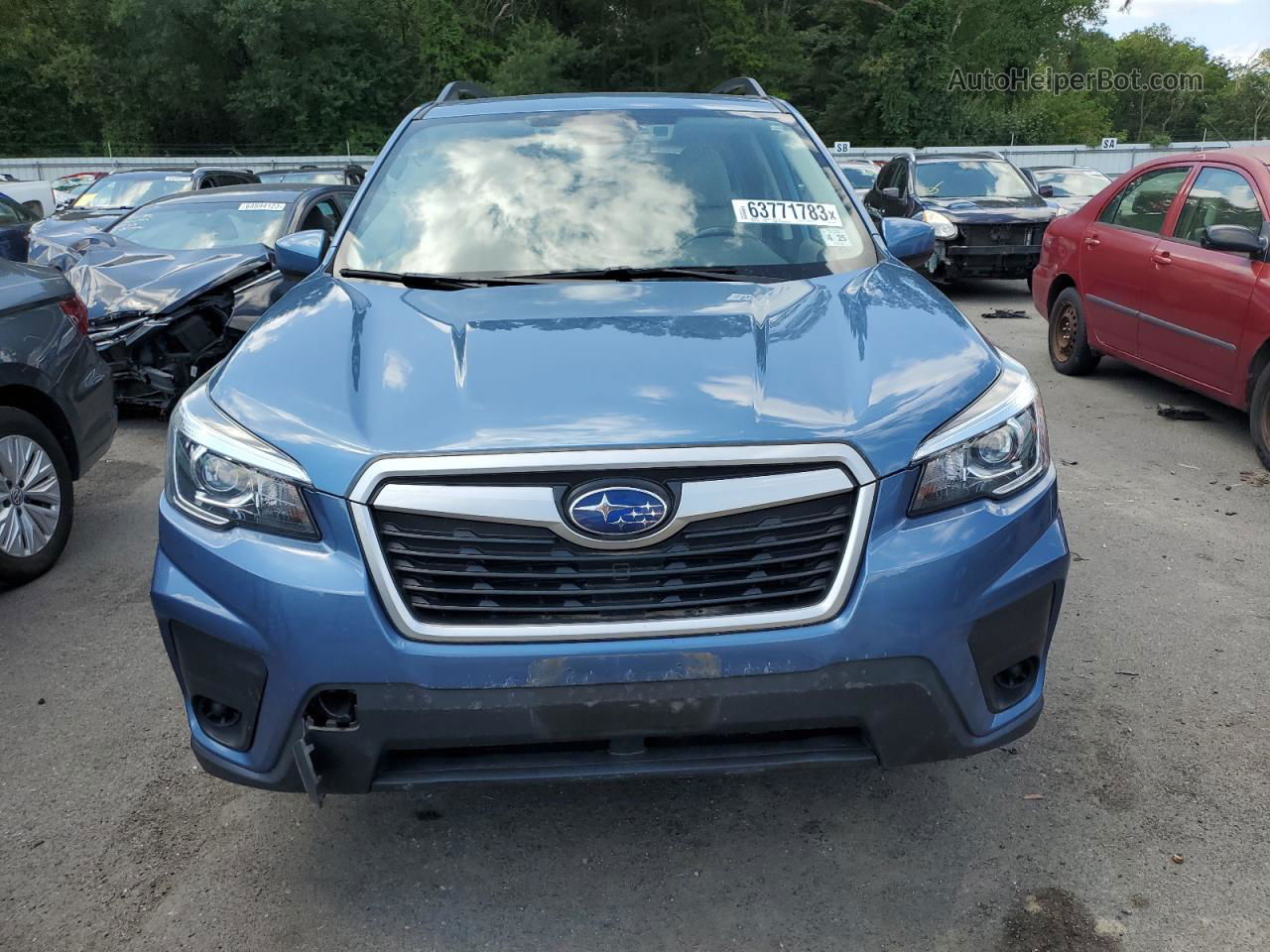 2020 Subaru Forester Premium Blue vin: JF2SKAJC0LH522667