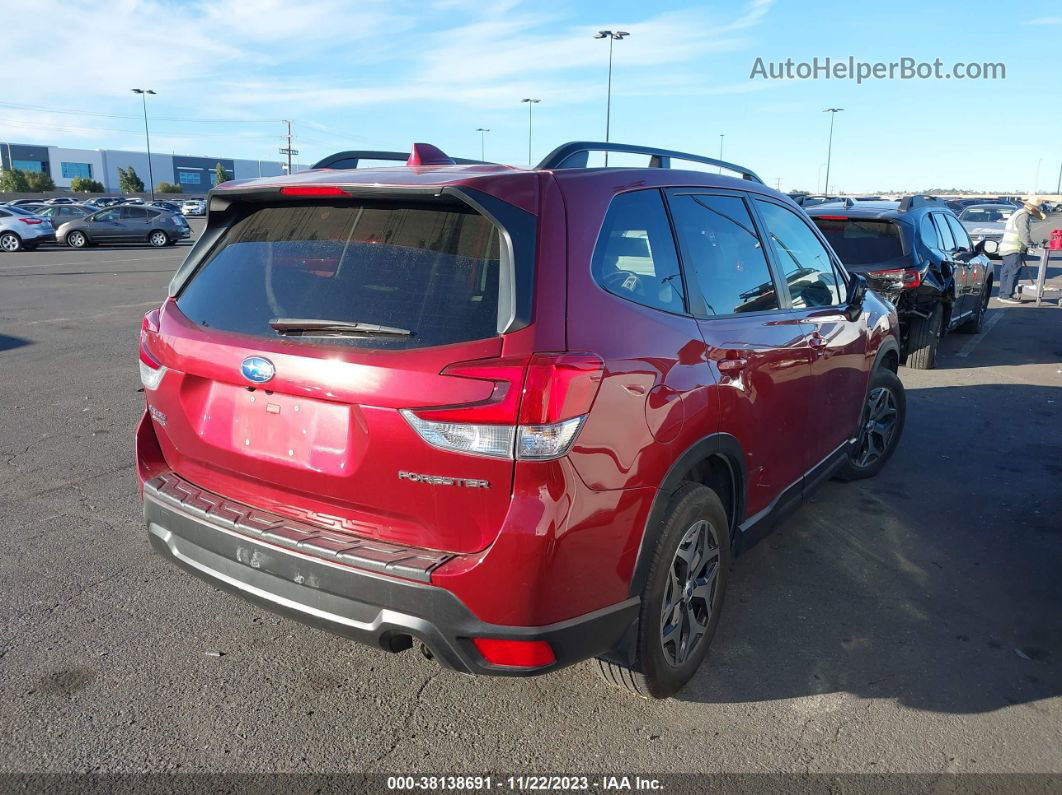 2020 Subaru Forester Premium Red vin: JF2SKAJC0LH591004