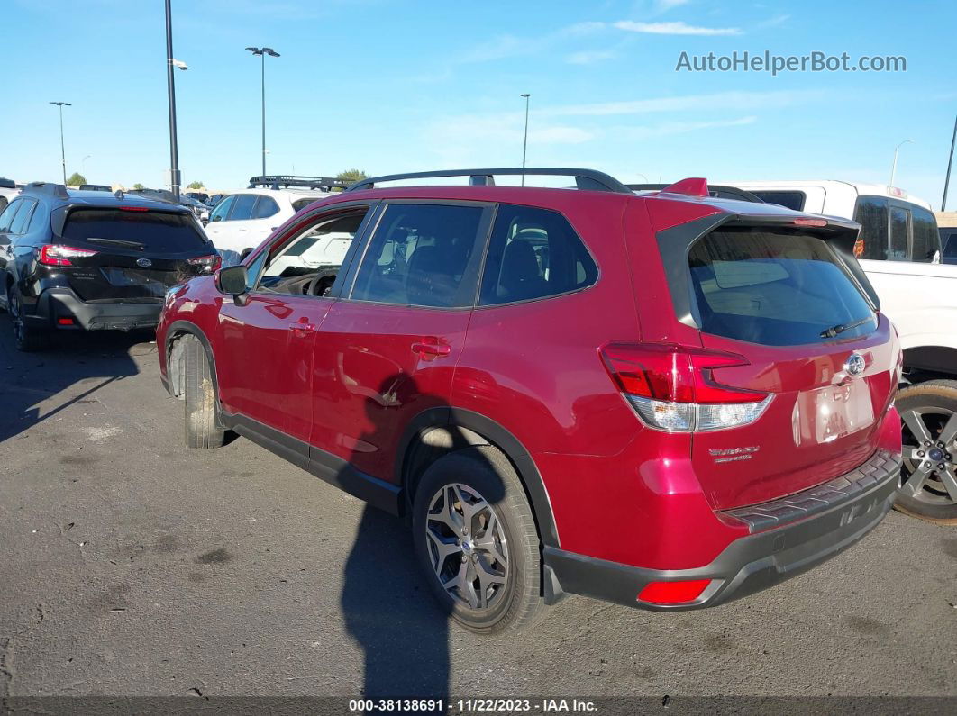 2020 Subaru Forester Premium Red vin: JF2SKAJC0LH591004