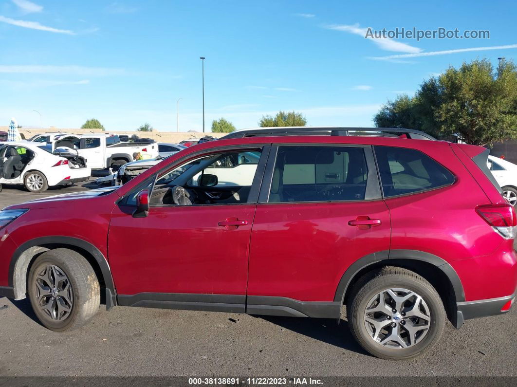 2020 Subaru Forester Premium Red vin: JF2SKAJC0LH591004