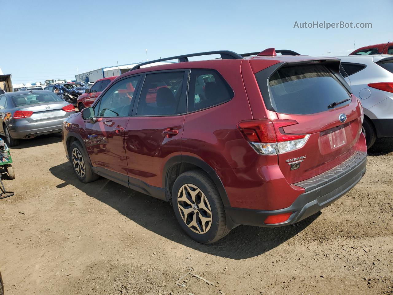 2020 Subaru Forester Premium Red vin: JF2SKAJC1LH428538