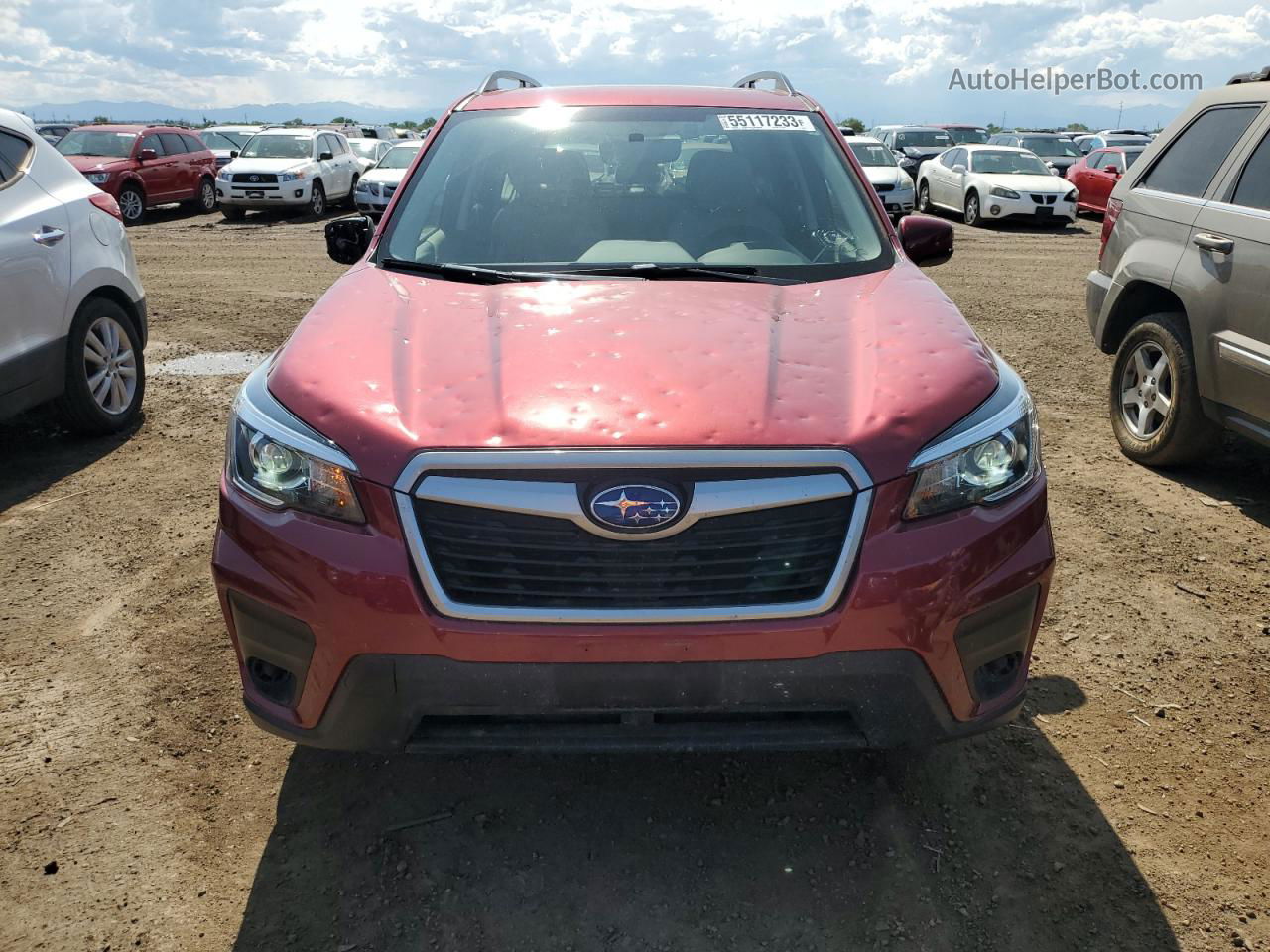 2020 Subaru Forester Premium Red vin: JF2SKAJC1LH428538