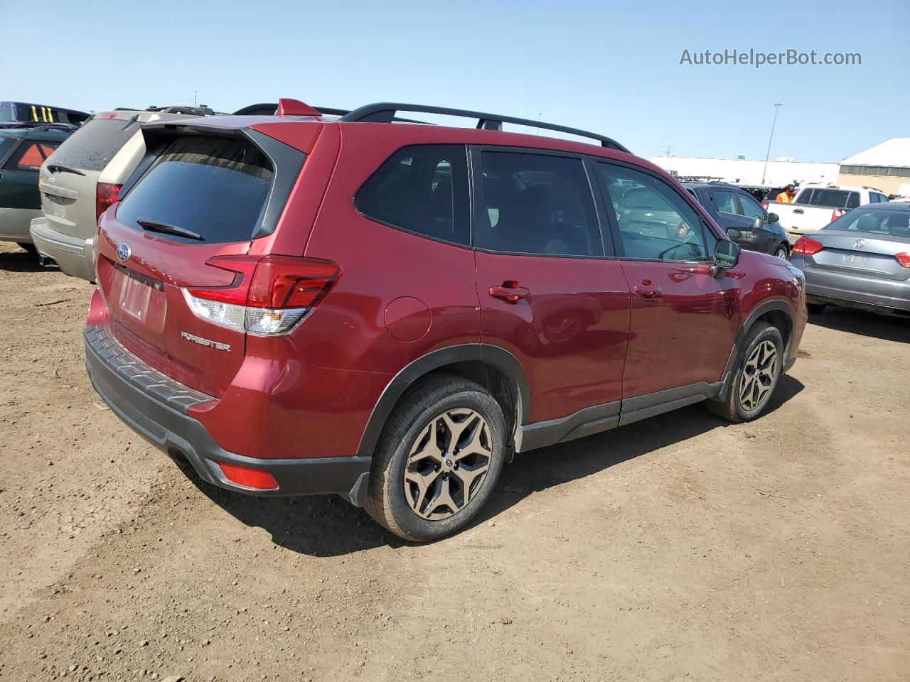 2020 Subaru Forester Premium Красный vin: JF2SKAJC1LH428538