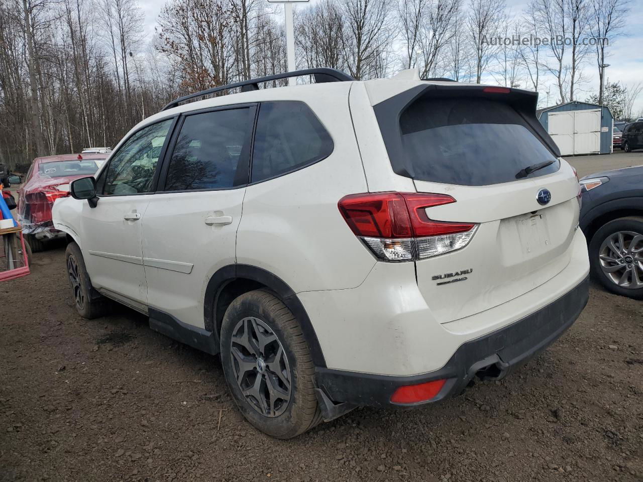 2020 Subaru Forester Premium White vin: JF2SKAJC1LH470630