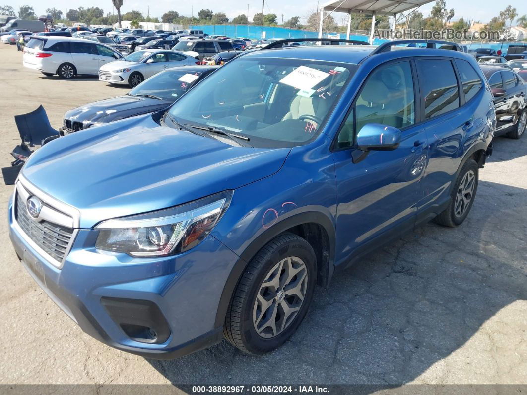 2020 Subaru Forester Premium Синий vin: JF2SKAJC2LH425227