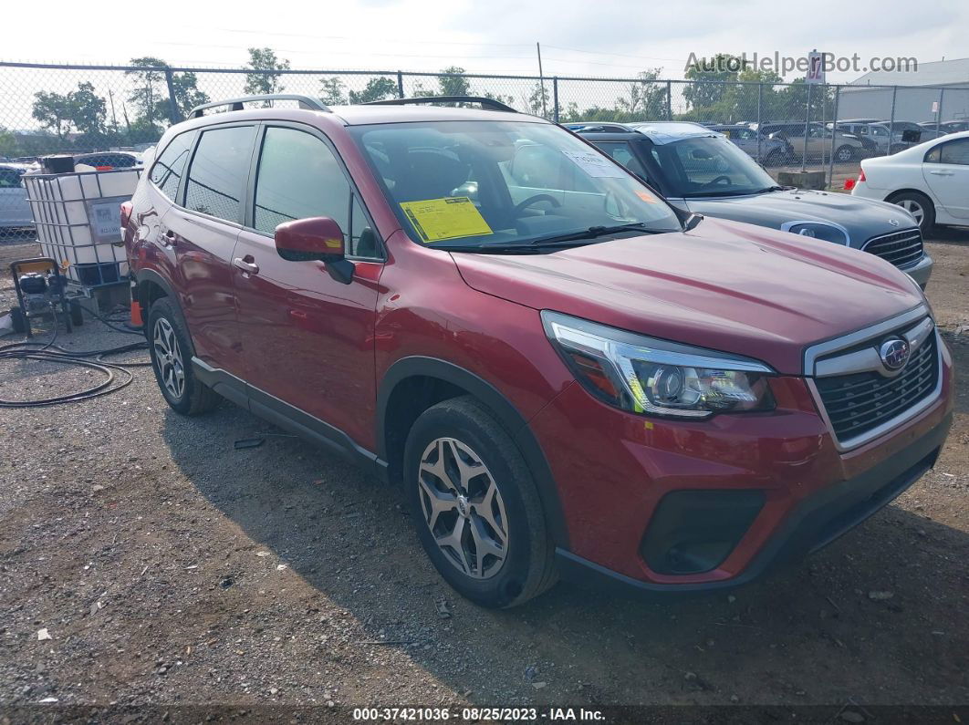 2020 Subaru Forester Premium Maroon vin: JF2SKAJC2LH451200