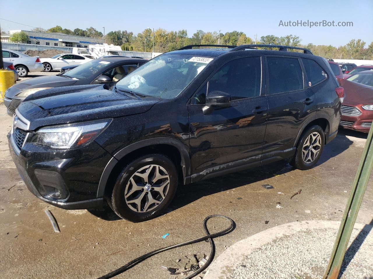 2020 Subaru Forester Premium Черный vin: JF2SKAJC2LH460298