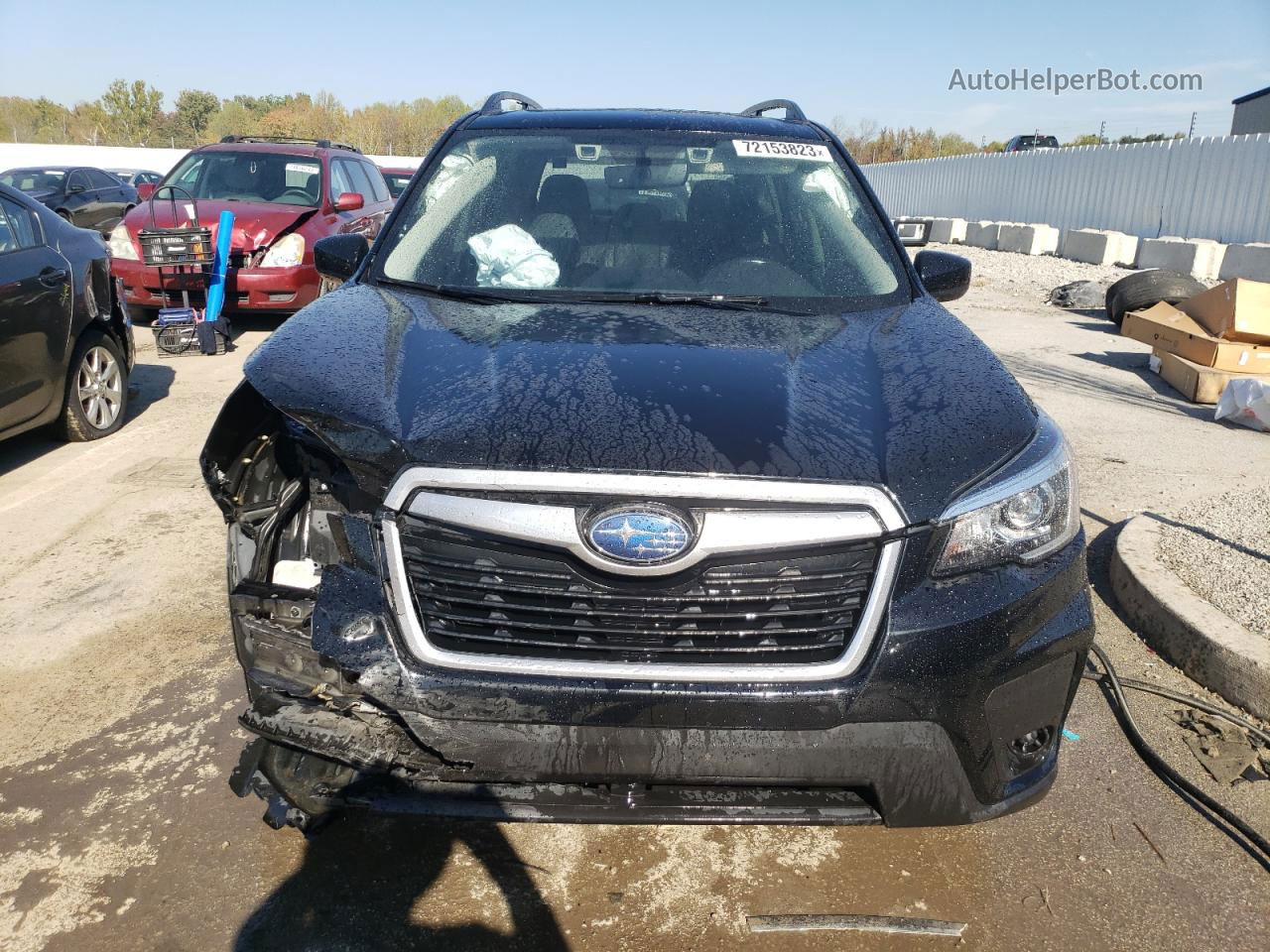 2020 Subaru Forester Premium Черный vin: JF2SKAJC2LH460298