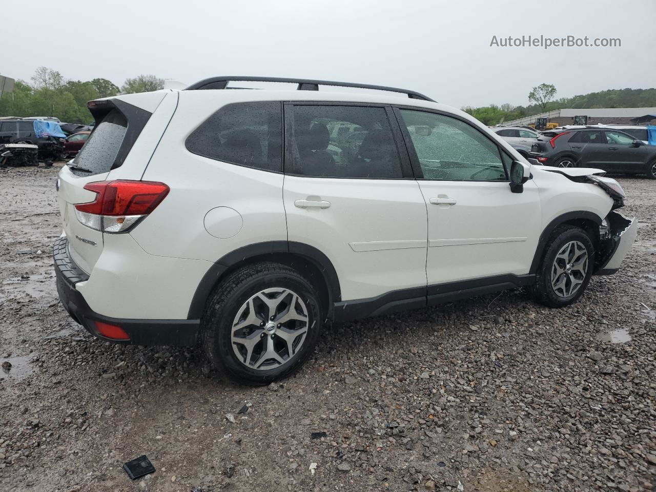 2020 Subaru Forester Premium White vin: JF2SKAJC2LH594874