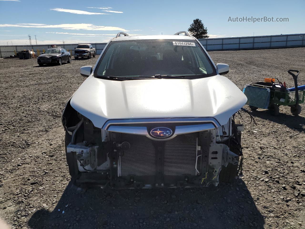 2020 Subaru Forester Premium White vin: JF2SKAJC3LH412017