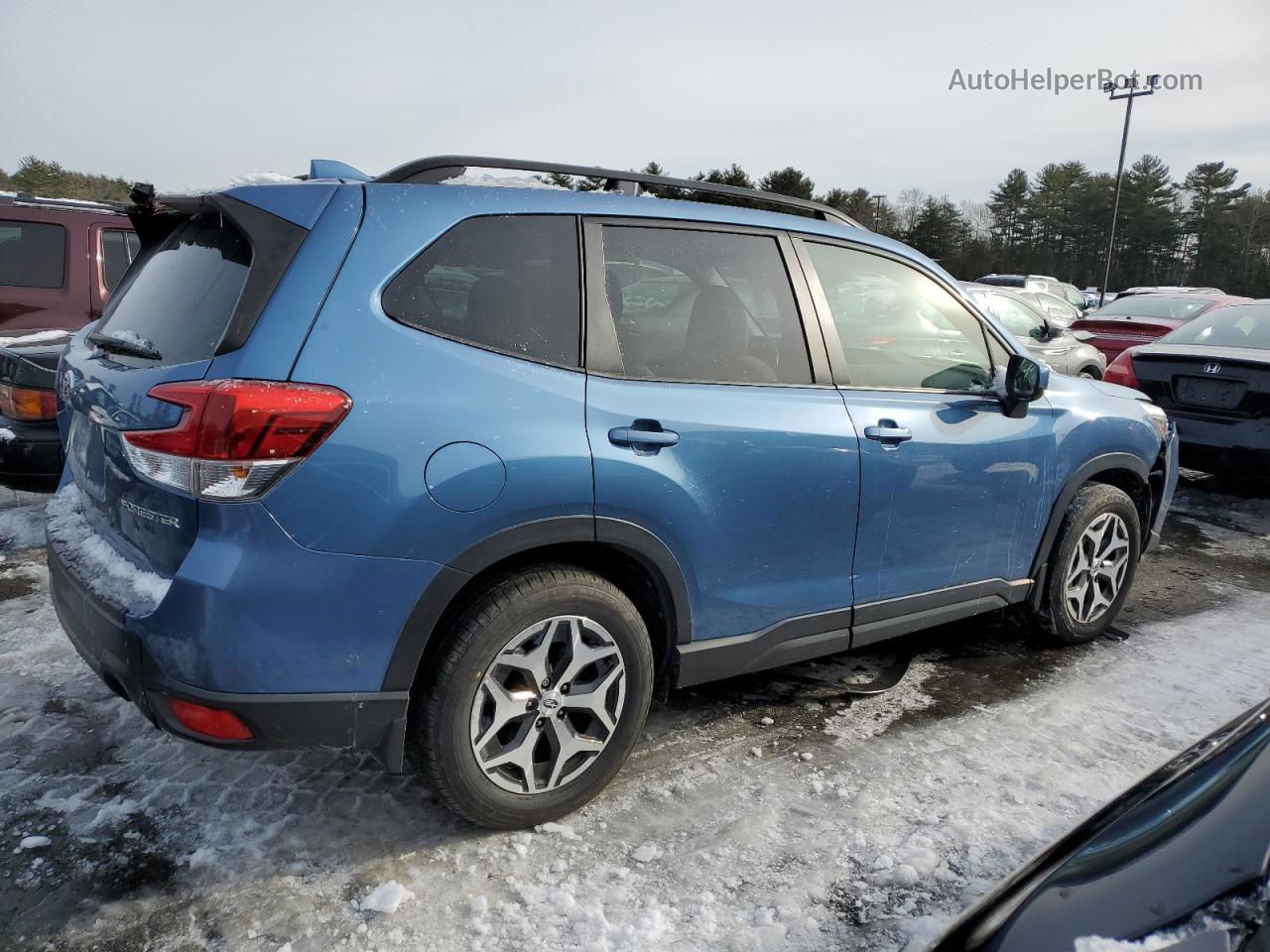 2020 Subaru Forester Premium Blue vin: JF2SKAJC3LH569952