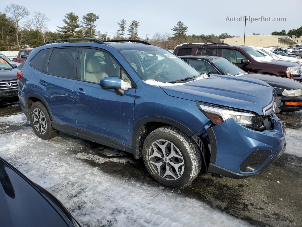 2020 Subaru Forester Premium Blue vin: JF2SKAJC3LH569952