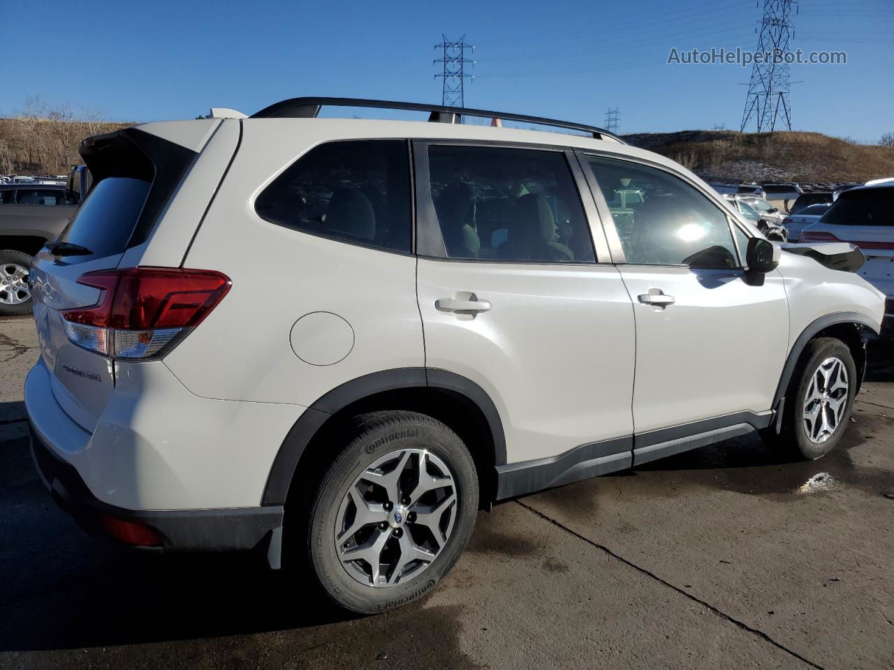 2020 Subaru Forester Premium White vin: JF2SKAJC4LH498387