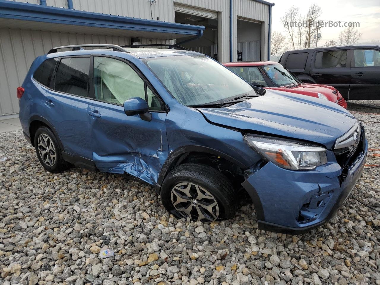 2020 Subaru Forester Premium Blue vin: JF2SKAJC4LH511672