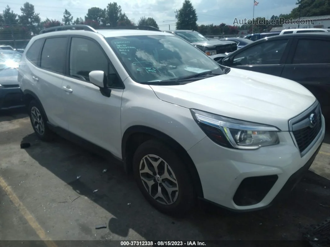 2020 Subaru Forester Premium White vin: JF2SKAJC5LH532269