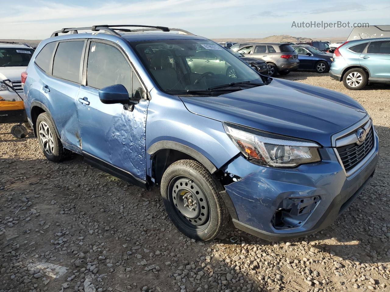 2020 Subaru Forester Premium Blue vin: JF2SKAJC7LH409430