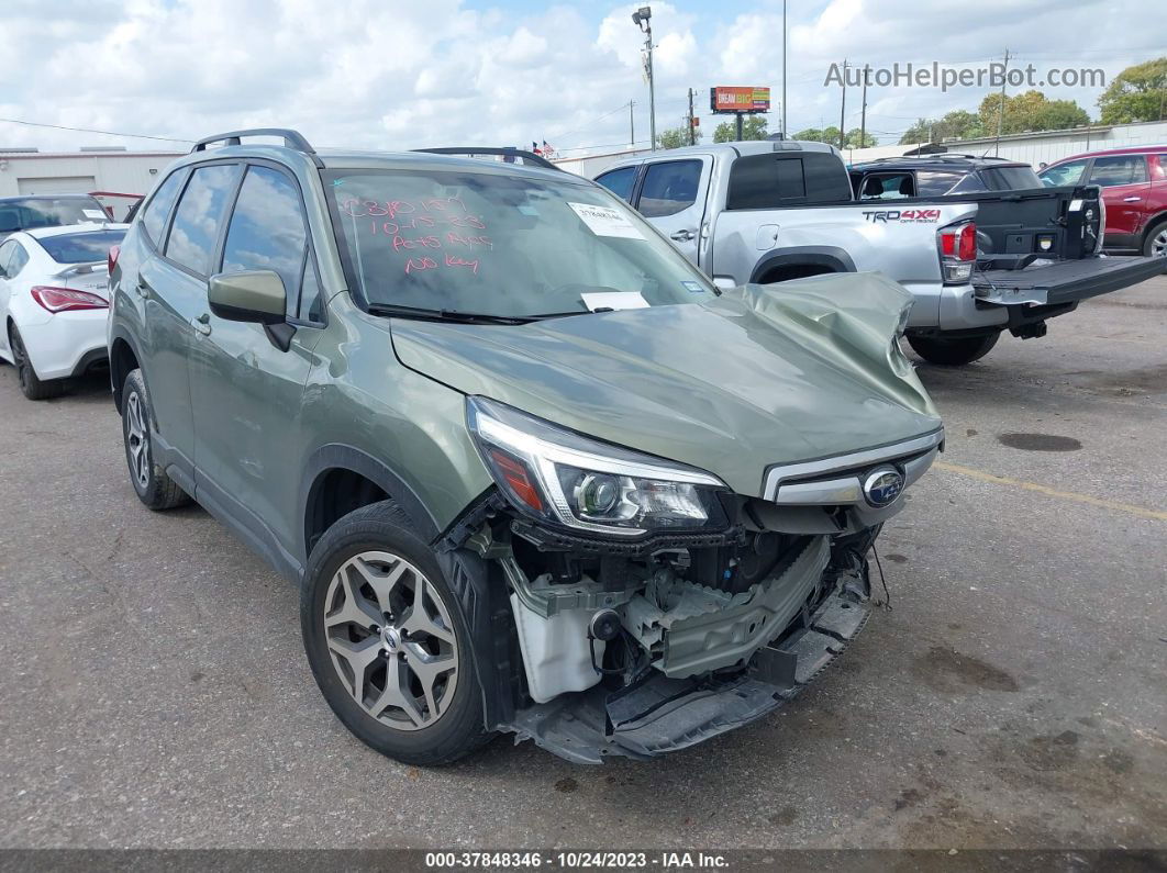 2020 Subaru Forester Premium Зеленый vin: JF2SKAJC9LH602243