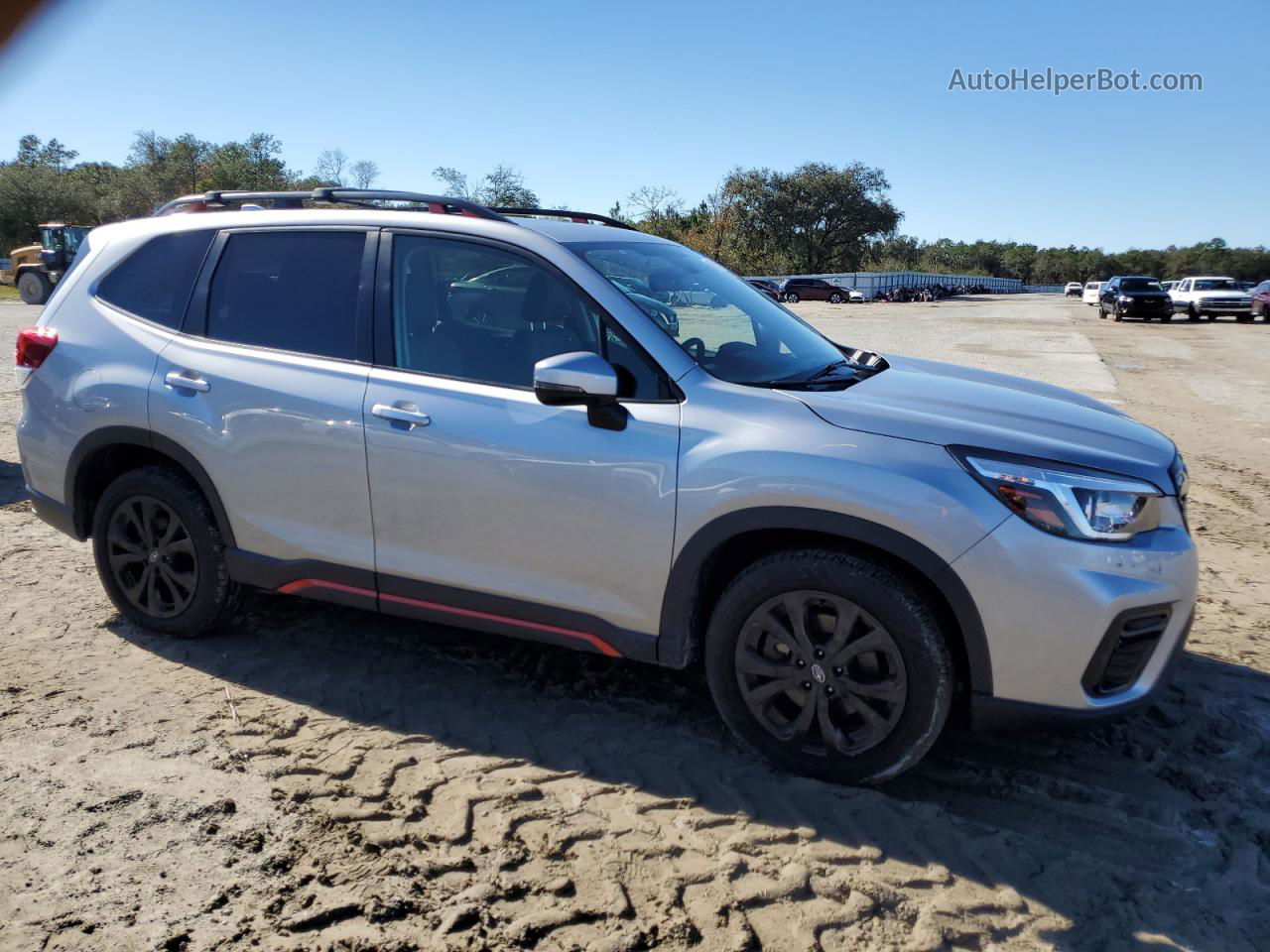 2019 Subaru Forester Sport Silver vin: JF2SKAJCXKH414751