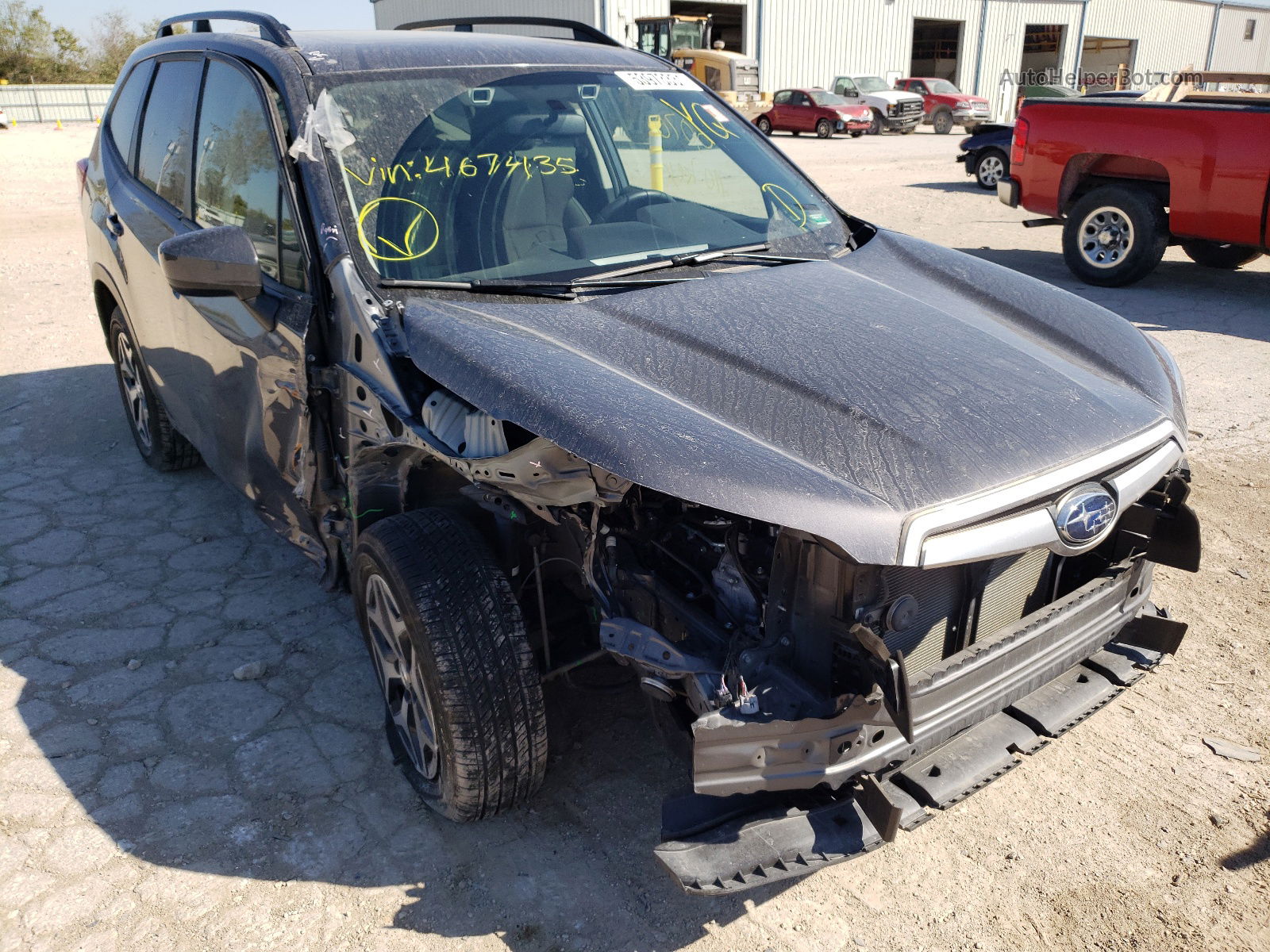 2020 Subaru Forester Premium Серый vin: JF2SKAJCXLH467435