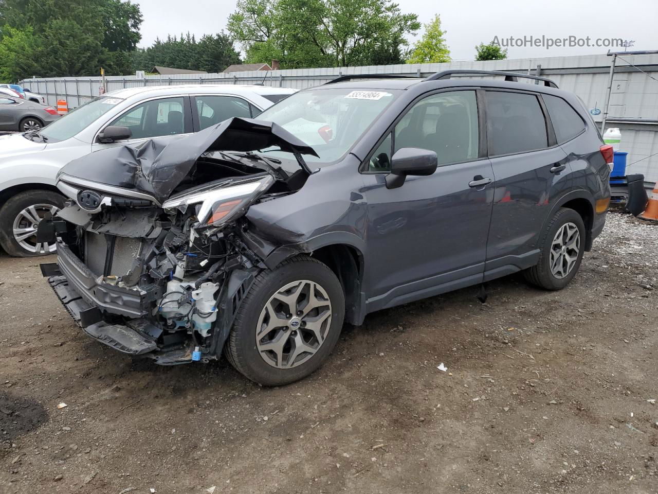 2020 Subaru Forester Premium Серый vin: JF2SKAJCXLH490648