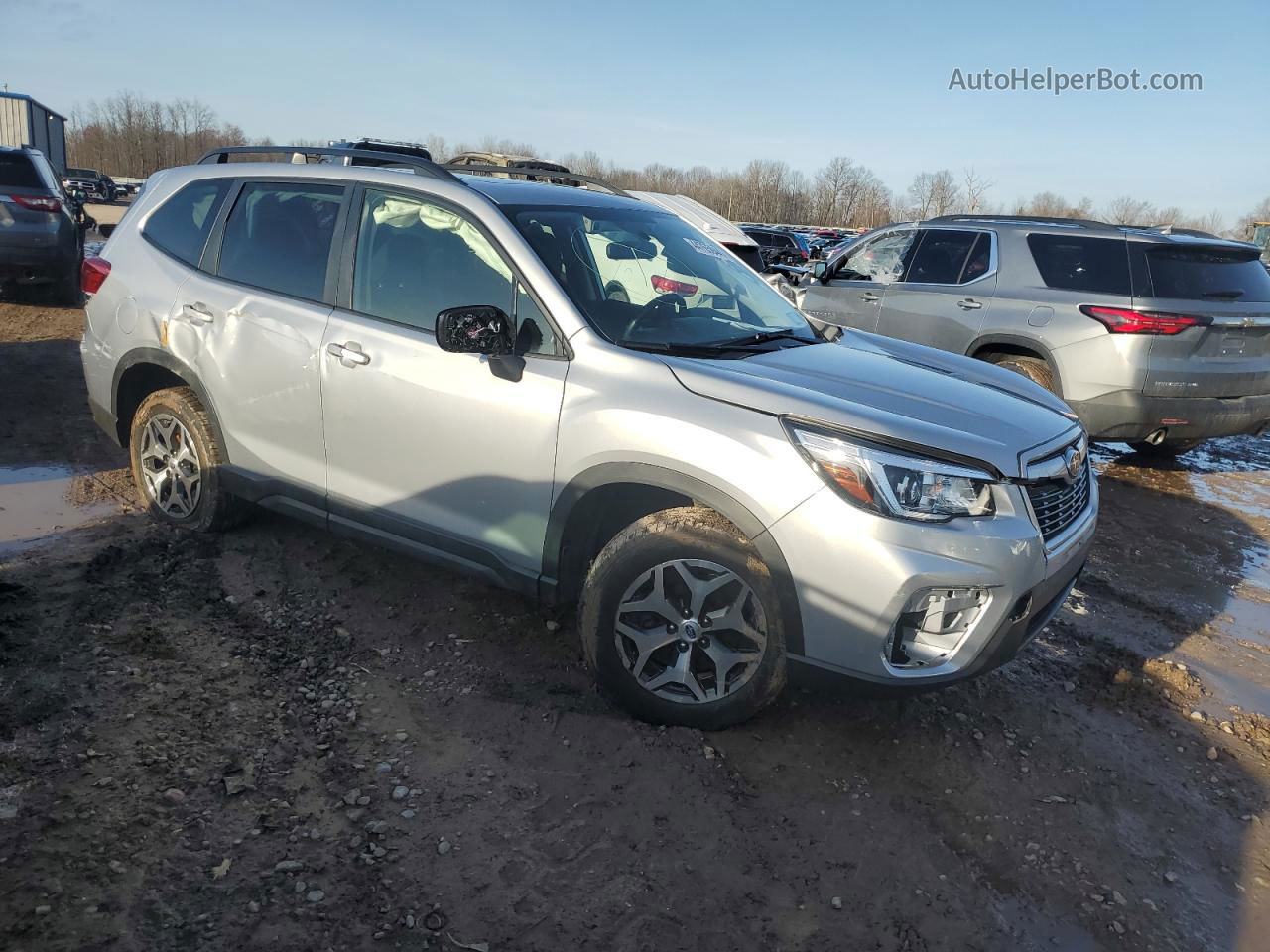 2020 Subaru Forester Premium Gray vin: JF2SKAJCXLH552517