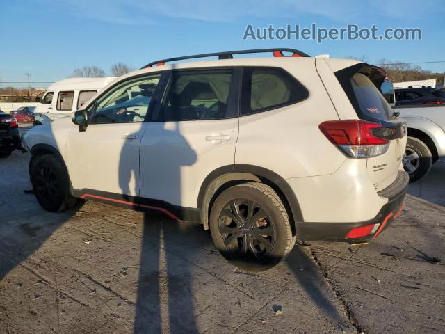 2019 Subaru Forester Sport White vin: JF2SKAKC3KH414413