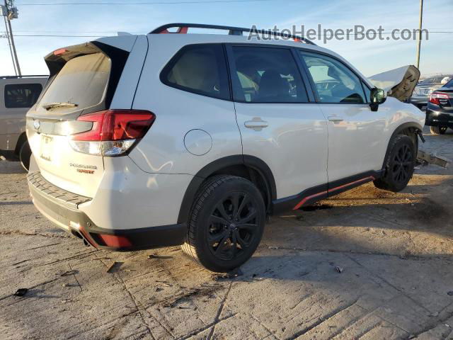 2019 Subaru Forester Sport White vin: JF2SKAKC3KH414413